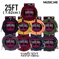 ERNIE BALL BRAIDED Guitar Jack Cable Nylon Type Length 7.62 M./1