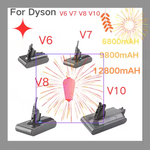 Brand+For Dyson V8 Battery Animal Absolute Fluffy Cordless Vacuum Cleaner NEW 21.6V 12800mAH DYSON V