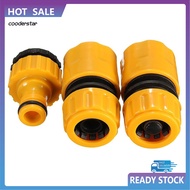 COOD 3Pcs 1/2Inch 3/4Inch Garden Water Hose Pipe Fitting Quick Tap Connector Adaptor