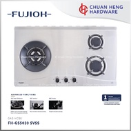 Fujioh FH-GS5030 3 Burner Gas Hob (Glass/Stainless Steel)