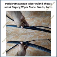 wiper kaca belakang hybrid honda civic nouva wonder