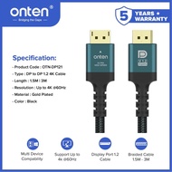 ONTEN DP TO DP CABLE 1.5M 4K OTN-DP121 -05936