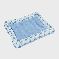JohoE嚴選 玉石冰雪涼感寵物床墊-中型L(睡墊/涼墊) 噴水鯨魚(藍)