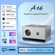 A16 Portable Projector 4K Ultra HD Auto Focus Auto Keystone Correction 10000Lumens Projector