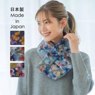 🧣全新【日本製】Lune Jumelle 多色花卉圖案雙面插入式頸巾-11679010🧣
