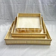 Bamboo Tampah with Plywood Base Bamboo Woven Tray/ Tray/ Bamboo Tray/ with Plywood Base