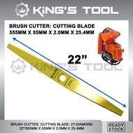 HILTEM BRUSH CUTTER CUTTING BLADE-GOLD/ 555MMX55MMX2.0MM (65MN)/ 2T CUTTING BLADE/ MATA PISAU MESIN 