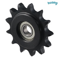 LONNG Convex Idler Gear, C45 Carbon Steel 10mm Bore 1/2" Pitch Chain Idler Sprocket, with Insert 13 
