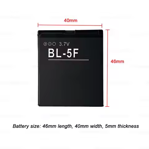 BL-5F Battery 950mAh BL 5F for Nokia Batteries E65 N93i N95 N96 N98 6290 6210S 6210n 6710NC5-01 BL5F