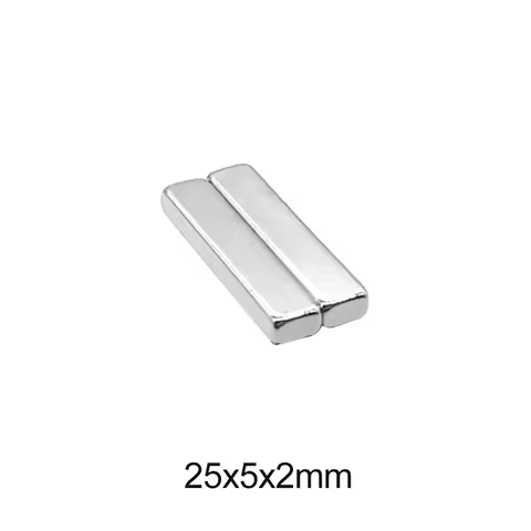 25x5x2 Block Strong Powerful Magnets N35 Rectangular Neodymium Magnets Sheet 25x5x2mm 25*5*2