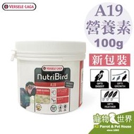 缺《寵物鳥世界》比利時凡賽爾 歐樂斯 Nutribird A19幼鳥奶粉(100G) 雛鳥 鸚鵡奶粉 營養素 BS006