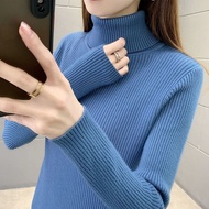 E0102-Thermal Bottoming Shirt Women Long-Sleeved Pullover Women's Turtleneck Sweater Simple Capable 
