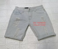 Kids tattered maong short( pang bata, pang binatilyo, pang alanganin) 23 to 27 waistline