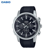 Casio นาฬิกาผู้ชาย MTP-E505 กันน้ำแฟชั่นแนวโน้มลำลองนาฬิกาควอตซ์ Men Watches MTP-E505D-1AVDF
