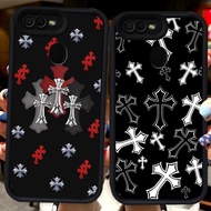 Black Casing for OPPO A5 A11K F9 F7 A1K A3S A7 A12E A12 F5 A12s A5S Pro H115 Chrome H-Hearts