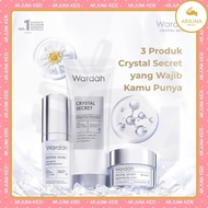 Arjuna WARDAH Crystal Secret Bright Night Cream / Brightening Essence Mask Scrub Facial Wash KT5