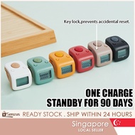 [SG] Long Battery Anti-MisTouch Rechargeable Digital PrayerFinger Ring Counter, Waterproof Electroni