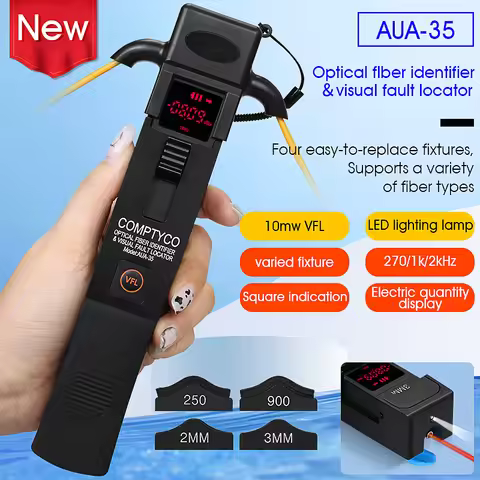 COMPTYCO AUA-35 Fiber Optic Identifier Metal Material Live Fiber Identidier Fiber Optic Testing Tool