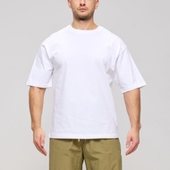 Clothing Heavy Cotton oversize Men's T-Shirt Street Wear Pure Cotton Loose Dropped Shoulder Short-Sl