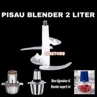 CINSTORE Pisau blender daging 2 liter Pisau blender daging elektrik pisau blender meat grinder pisau