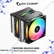 DEEPCOOL AG620 G2 ARGB HSF CPU Air Cooler Dual Fan with 6 Heatpipes for Intel & AMD