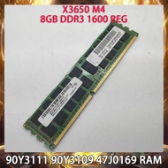 Memori Pelayan 90y3111 90y3109 47j0169 X3650 M4 8gb Ddr3 1600 Reg Ram