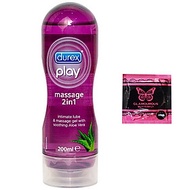 Gel Massage Durex 2 in 1 Hương Thơm Lô Hội - Mát Xa Toàn Thân - Bôi Trơn Quan Hệ + BCS Jex (1c) - Ch