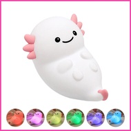Axolotl Bedroom Light Adorable Patting Nightlight Soft Axolotl Patting Night Light Silicone Animal N