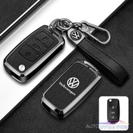 Car Key Cover Zinc Alloy Key Holder For Volkswagen VW Polo Tiguan Passat B5 B6 B7 Golf EOS 4 5 6 Sci