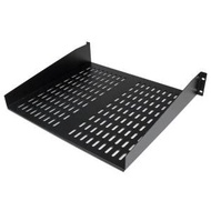 Startech 2U 16IN UNIVERSAL VENTED RACK MOUNT CANTILEVER SHELF - FIXED SERVER RACK CABINET SHELF - 50