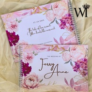 Wedding Guest Book Guest Book/ Guest Book Wedding Guest Book Aesthetic Floral Wedding Guest Book
