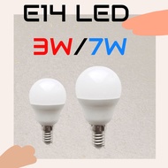E14 3W/7W LED Bulb [Taiwan Ready Stock] Bulb Power Saving Bulb Bulb Full Voltage Bulb Yellow Light/W