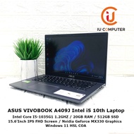 ASUS VIVOBOOK A409J INTEL CORE I5-1035G1 20GB RAM 512GB SSD M.2 MX330 USED LAPTOP REFURBISHED NOTEBOOK