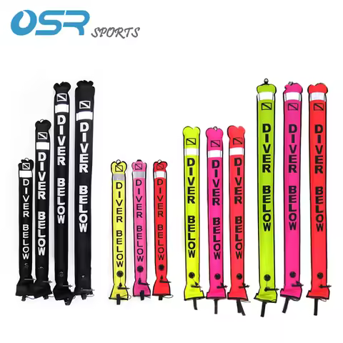 Diving Scuba SMB 1.2M/1.5M/1.8M Scuba Diving High Quality Scuba Diving Inflatable Safety Sausage Sig