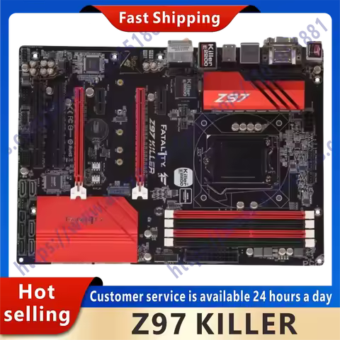 Used Z97 KILLER desktop motherboard Z97 LGA 1150 CPU SATA3 USB3.0 original desktop motherboard
