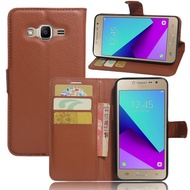 Kickstand Leather Phone Case For Samsung Galaxy J2 Prime J2 Pro 2018 Core J250 G532 G532G Flip Case