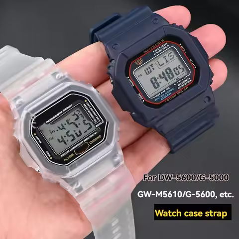 For Casio G-Shock DW-5030/GLX-5600/GW-M5610 modified Watch Strap Protective Case Resin Bezel Band Re