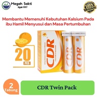 CDR Suplemen Kalsium 20s ( Twin Pack ) Rasa Jeruk - 20 Tablet Bayer