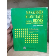QUANTITATIVE MANAGEMENT BOOK FOR BUSINESS FIRST EDITION ZULIAN YAMIT USED