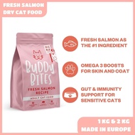 [New!] Buddy Bites - Adult Dry Cat Food - Salmon (European Kibble Made With Fresh Salmon)
