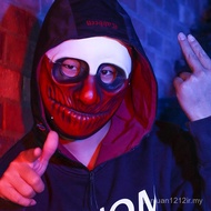 【Best Seller】Halloween Demon Resin Mask - Alien Horror Face Cover, Escape Room Prop, Payday 2 Replic