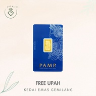 [Kedai Emas Gemilang] 8001250 {GB5} Pamp 5G (C330636) Gold Bar (2.3Cm) (5G) [999 Gold]