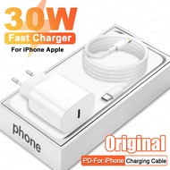 30W PD3.0 Quick Charger  For iPhone 11 13 12 14 Pro Max XR XS SE 8 Plus Fast Charging USB C Cable Phone Chargers Accessories
