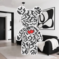 Building Block Toys Children's Toys 47CM Striped Contrast Color Violent Bear Building Blocks Compati