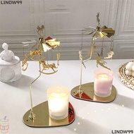 LINDW99 Candle Stick Holder Tray Spinning Candle Rotary Holder Creative Gift Particular Spinning Des