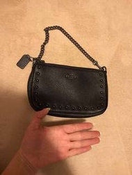 Coach 黑色細手袋