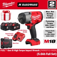 Milwaukee M18 FUEL™ Gen III High Torque Impact Wrench 1/2” FHIW2F12-502X / FHIW2F12-0X0