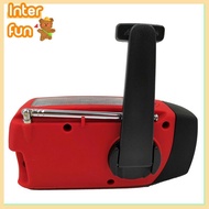 [InterfunS] Emergency Hand Crank Radio With LED Flashlight For Emergency Portable Weather Radio For 