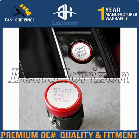 8K0905217C For AUDI Q5 A4 B8 A5 S5 RS5 Red Chrome Start Stop Engine Switch Button Ignition Switch Bu