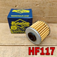 PUTOLINE OIL FILTER HF117 HONDA INTEGRA 750 / X-ADV 750 / NM4 / NC750 X/S/D / CTX 750 / CRF 1100L AF